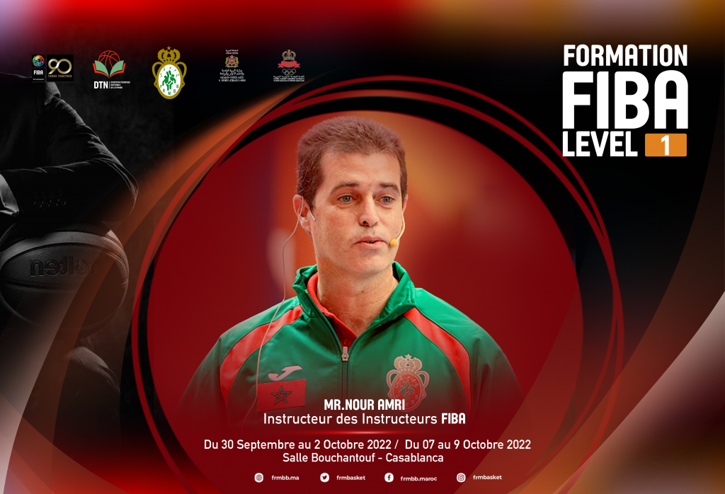 Formation diplômante (FIBA) Niveau 1 pour 15 entraîneurs Marocains à